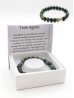 Tree Agate Bead Bracelets with Gift Box. 